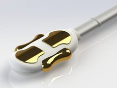 Gold-plated vaginal probe PERISPHERA-U 2-channel
